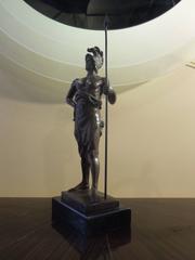 Solid Bronze Warrior Sculpture by Cordier