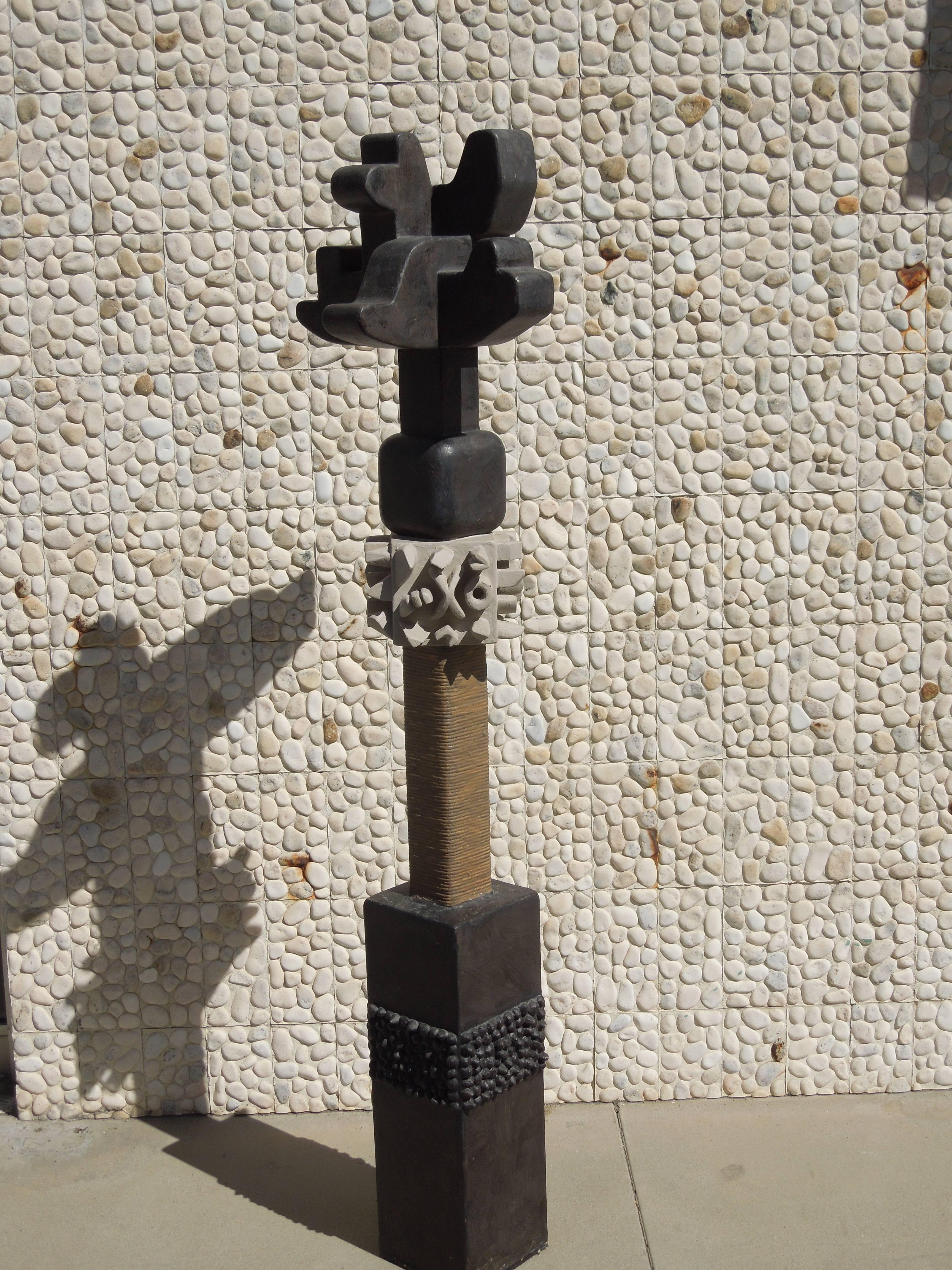 contemporary totem based sculpture