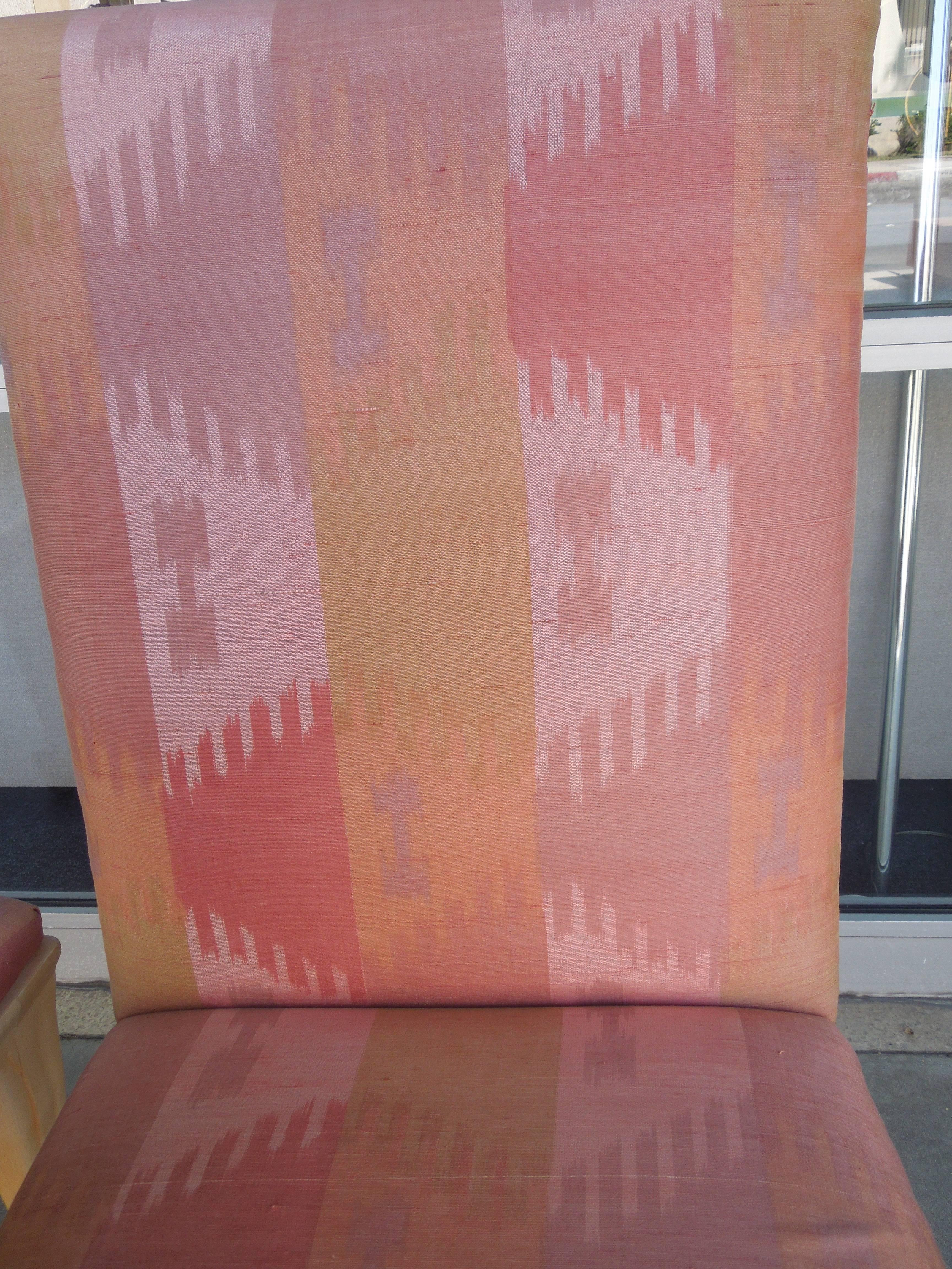 American Pair of Silk Ikat Randolph & Hein 