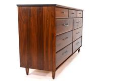 Solid Walnut Nine-Drawer Dresser by Prelude