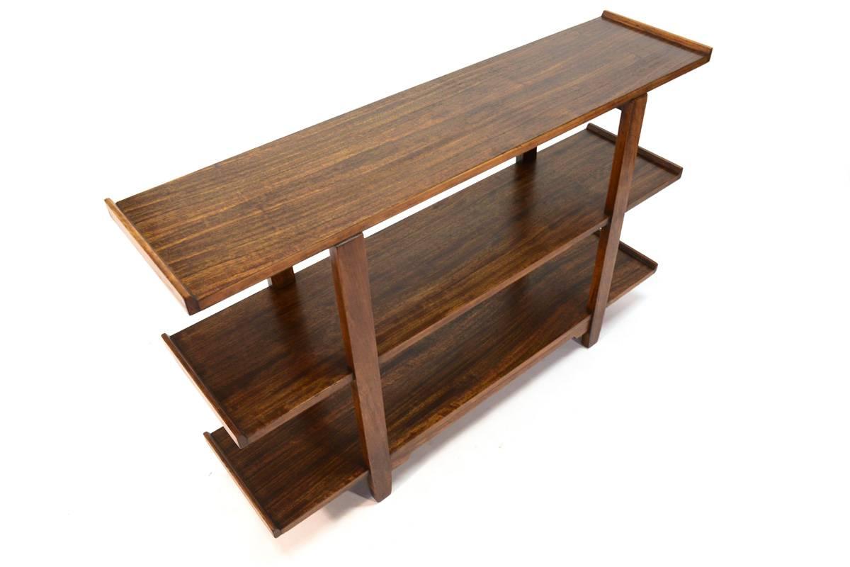 Drexel Perspective Mahogany Shelf by Milo Baughman In Good Condition In Long Beach, CA
