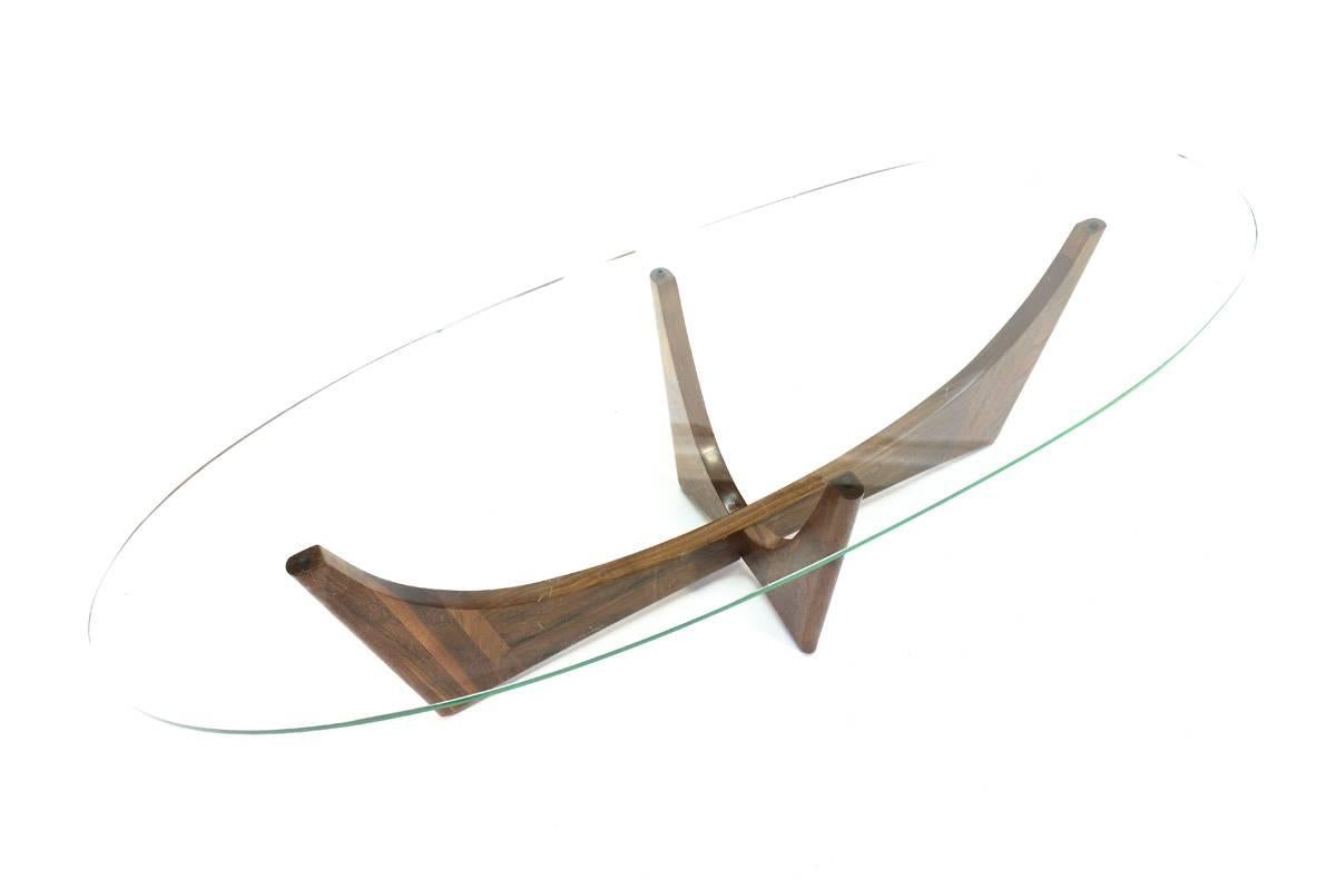 Sculptural Walnut Coffee Table by Adrian Pearsall In Good Condition In Long Beach, CA