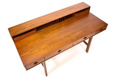 Teak Flip-Top Partners Desk by Lovig