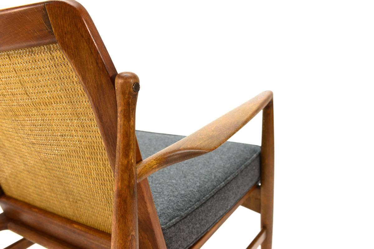 20th Century Cane Back Armchair by Kofod Larsen for Selig