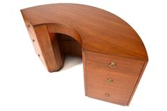 Crescent Desk Designed by Gilbert Rohde for Brown Saltman