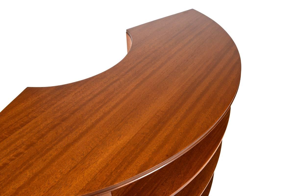 Crescent Desk Designed by Gilbert Rohde for Brown Saltman For Sale 2