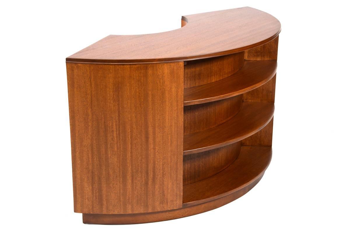 20th Century Crescent Desk Designed by Gilbert Rohde for Brown Saltman For Sale