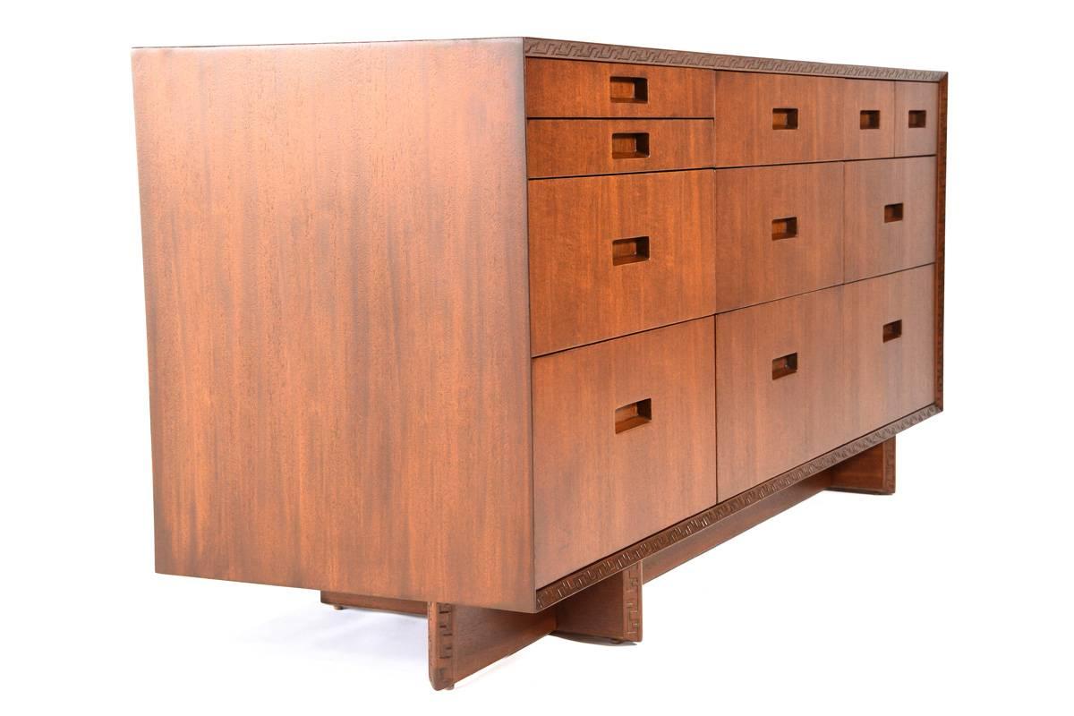 Taliesin Dresser by Frank Lloyd Wright In Excellent Condition In Long Beach, CA