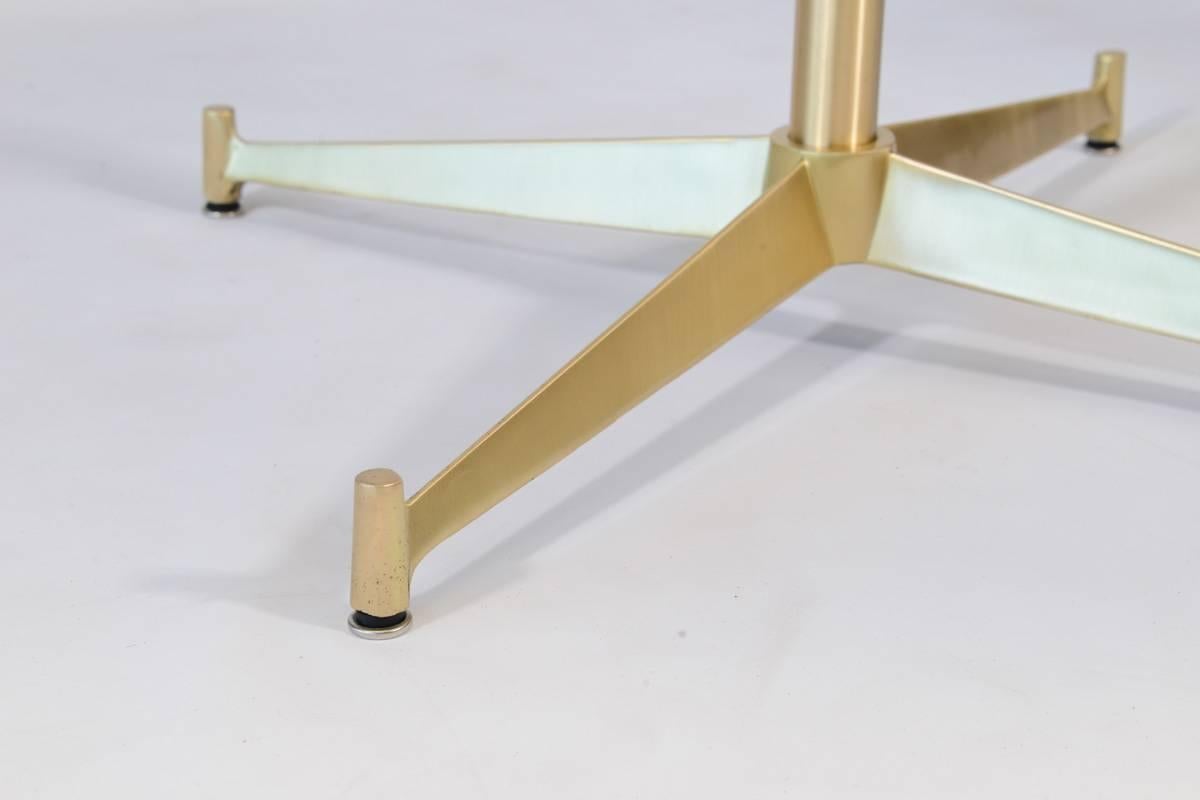 Rare Brass and Vitrolite Occasional Table by Paul McCobb for Directional In Good Condition For Sale In Long Beach, CA