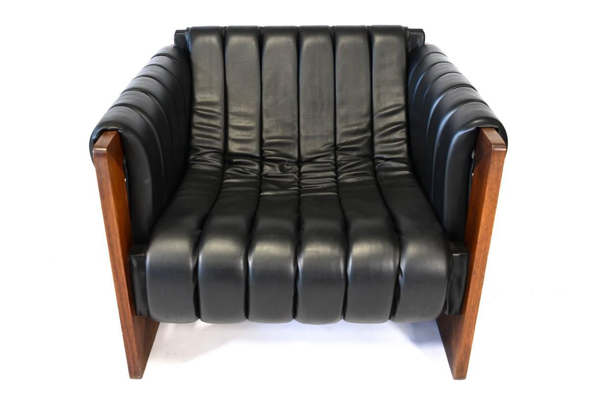 Channel Tufted Sling Sofa and Lounge Chair 2