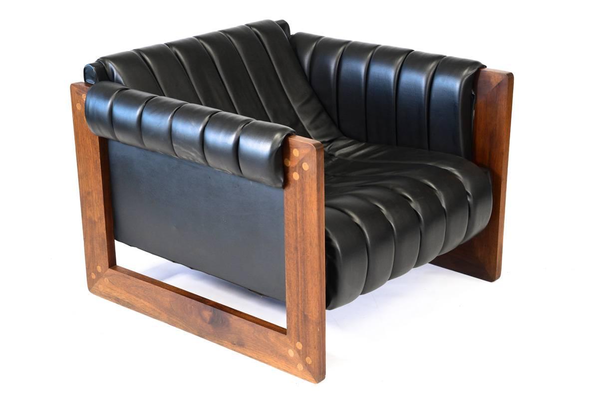 Channel Tufted Sling Sofa and Lounge Chair 1