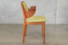 Hans Olsen Bent Teak and Oak Armchair