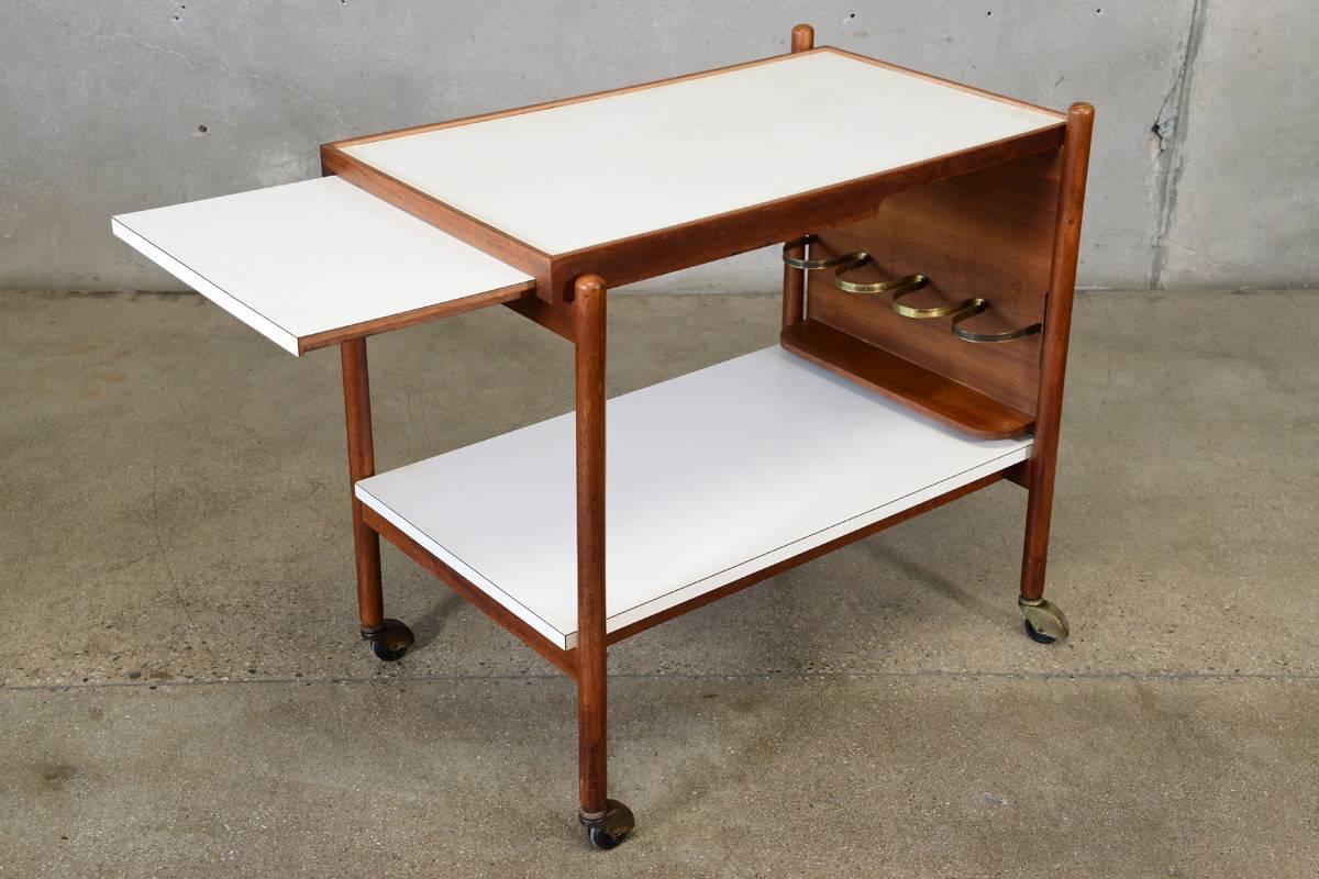 20th Century Rare Bar Cart Designed by Greta Grossman for Glenn of California For Sale