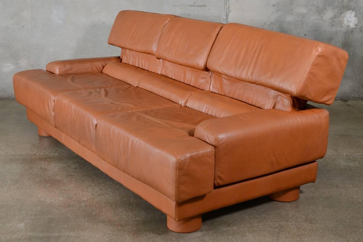 Leather Sofa by Percival Lafer 1