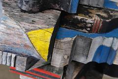 Large Carved and Painted Wood Assemblage by George Mullen