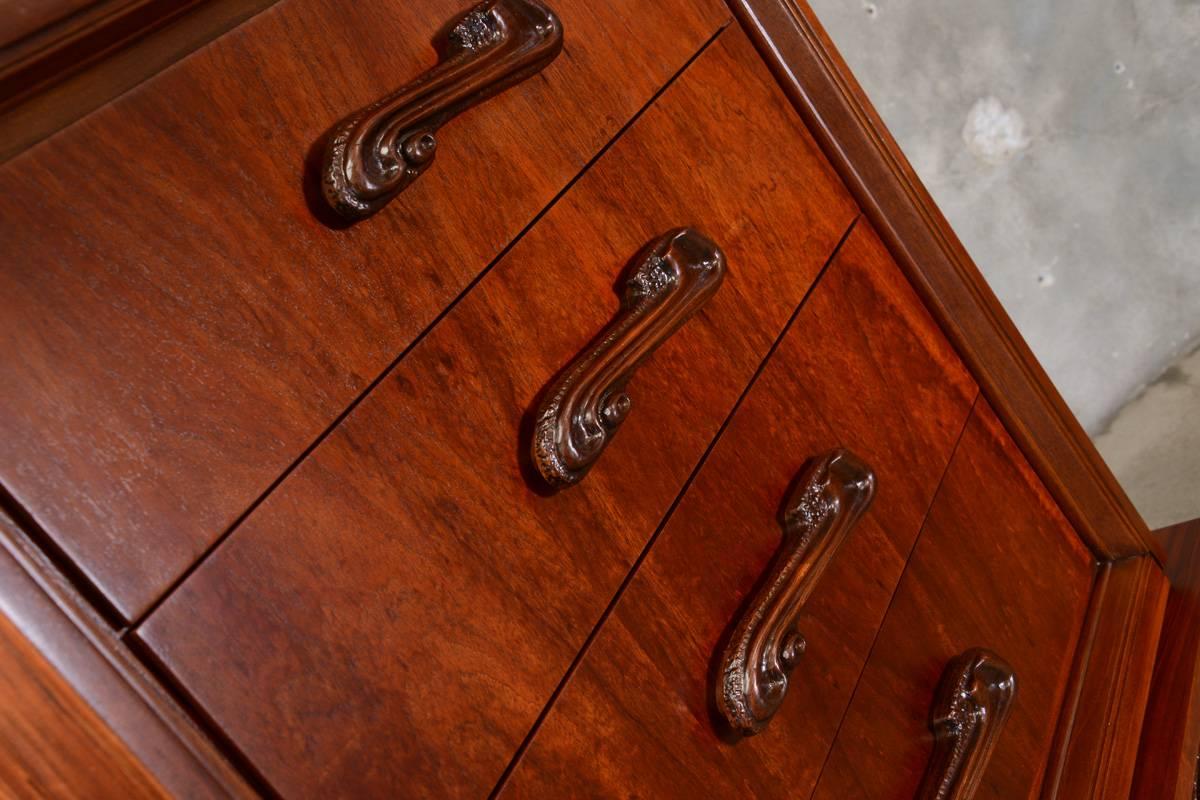 20th Century Sculptural ‘Oceanic Tiki’ Highboy Dresser For Sale