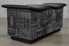 Cerused Oak Storage Bench