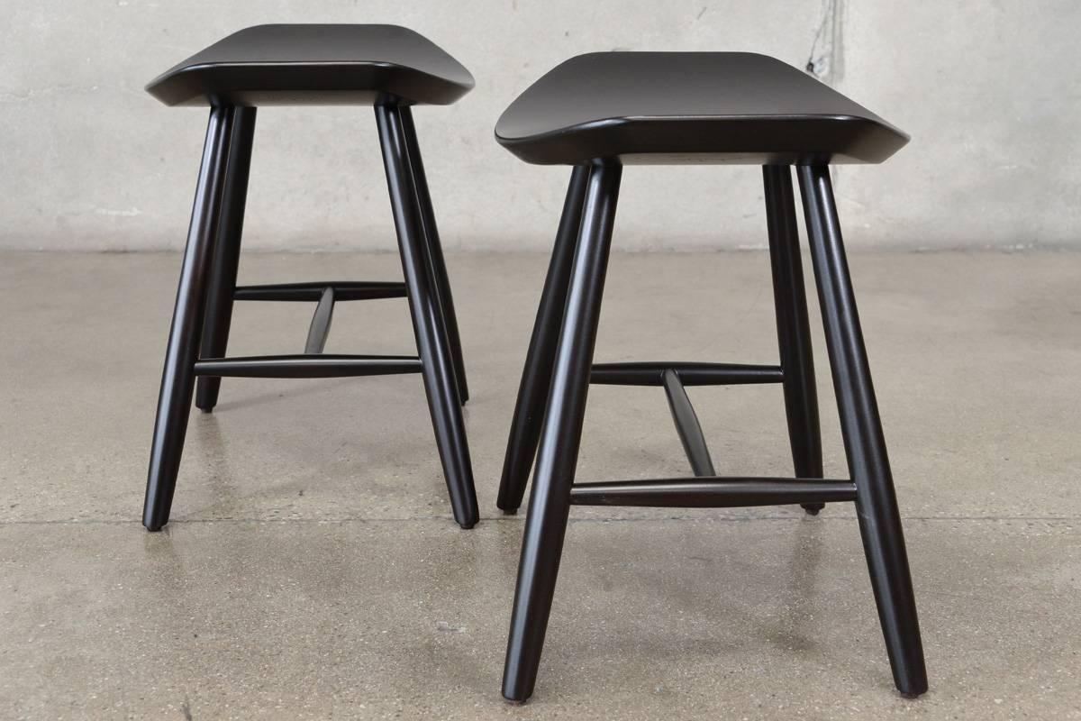 Pair of J63 Stools by Ejvind Johansson for FDB Mobler 1
