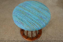 Walnut Spindle Stool by Arthur Umanoff