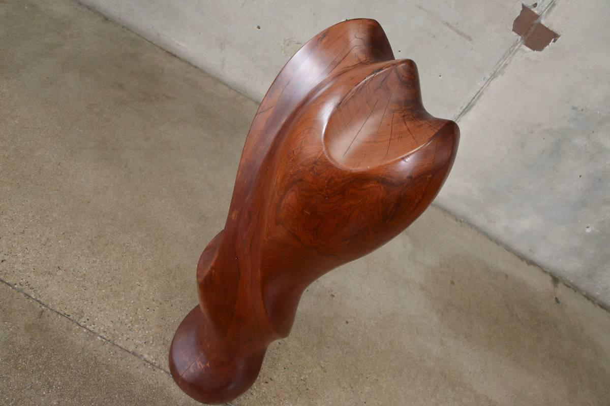 20th Century Carved Wood Sculpture by Istvan Toth For Sale