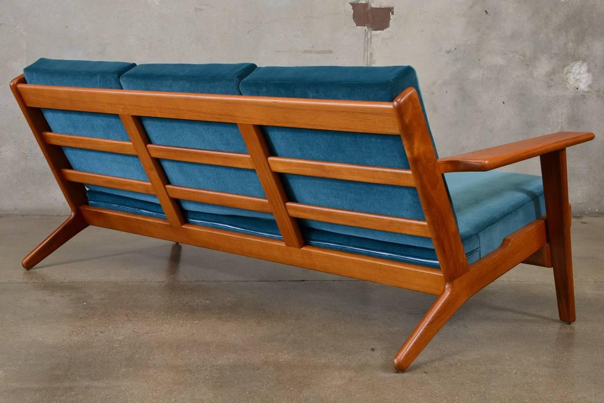 20th Century Hans Wegner GE290 Teak Sofa