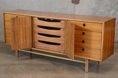 Mahogany and Brass 12-Drawer Dresser
