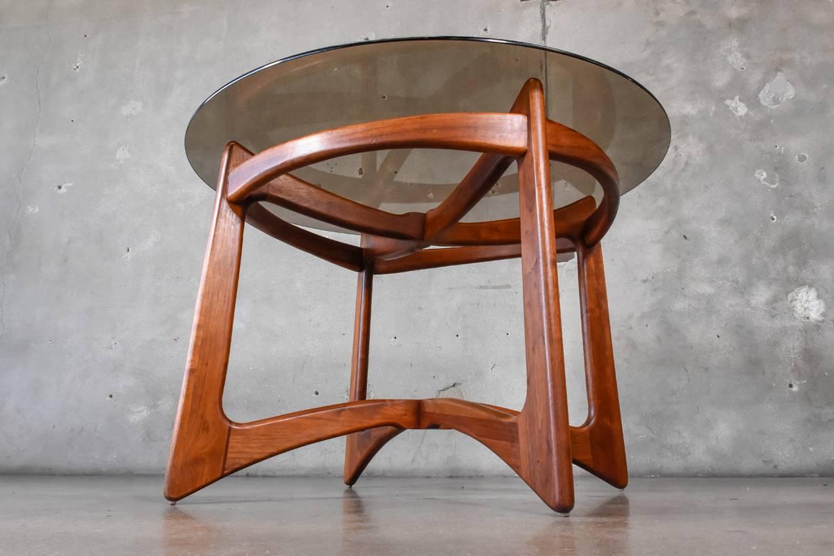 Mid-20th Century Adrian Pearsall 2458-T Sculptural Walnut Dining Table For Sale