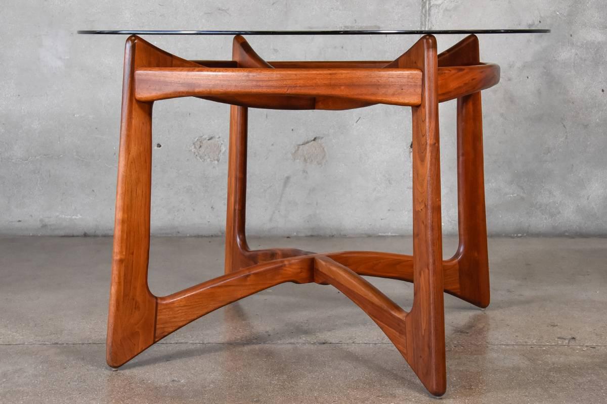 Adrian Pearsall 2458-T Sculptural Walnut Dining Table In Good Condition For Sale In Long Beach, CA