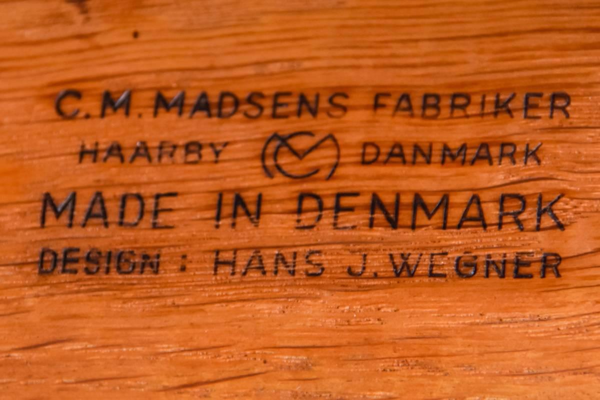 Mid-20th Century Set of Ten Hans Wegner for C.M. Madsens Dining Chairs