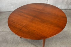 Unique Round Walnut Expanding Dining Table