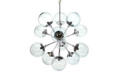 Lightolier 12 Globe Sputnik Chandelier
