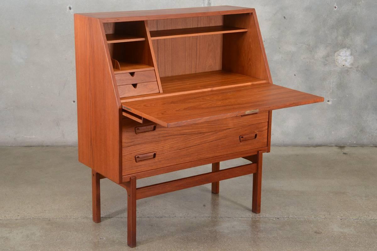 Danish Teak Secretary Desk 1