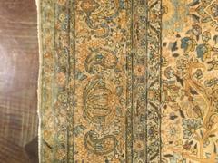 Persian Kirman Lavar Distressed Early 20th Century Oriental Rug