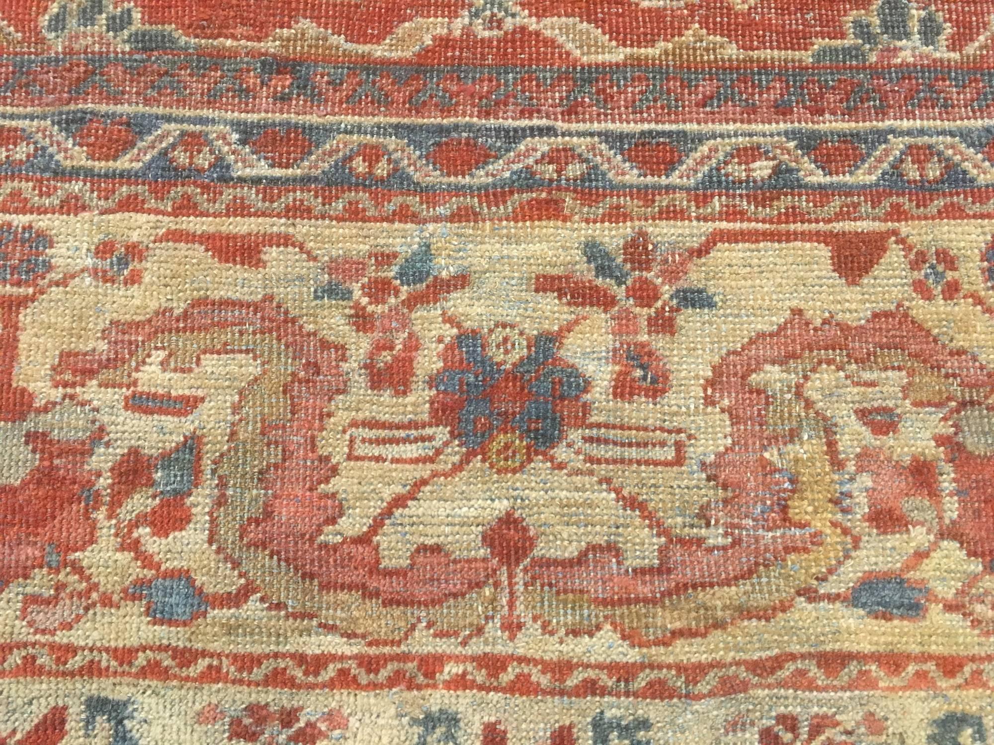Persian Sultanabad, Late 19th Century Oriental Rug For Sale 1
