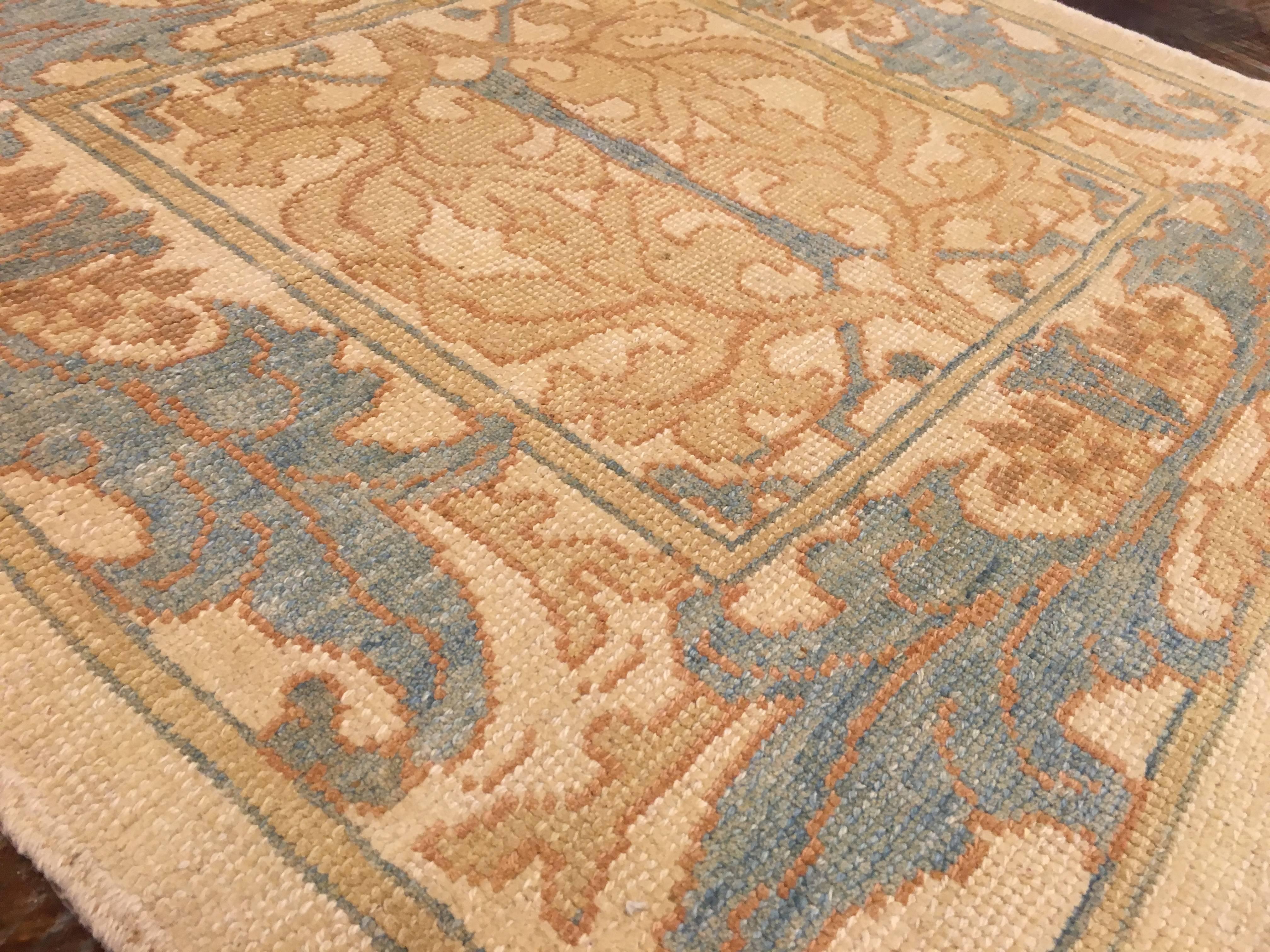 Hand-Woven Donegal William Morris 21st Century Oriental Rug For Sale