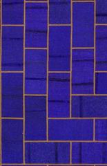Modern Persian Flat-Weave Overdyed Patchwork Kelim