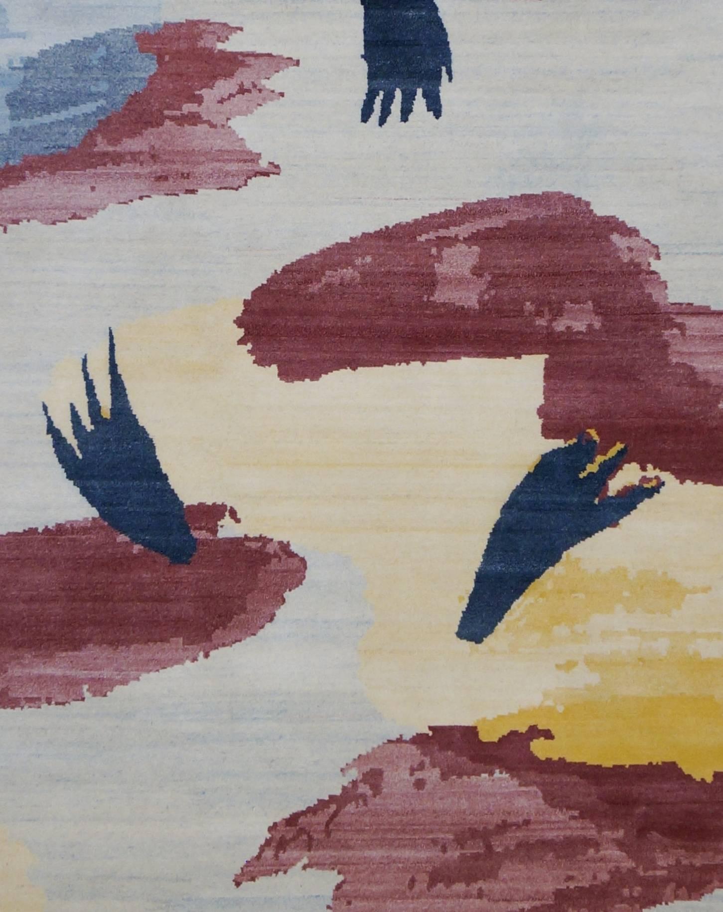 New Indo-Nepalese hand-knotted 100% wool rug, inspired by Japanese water colors. Made by our own weavers in India exclusively commissioned by Ashly Rugs.
Size 9.