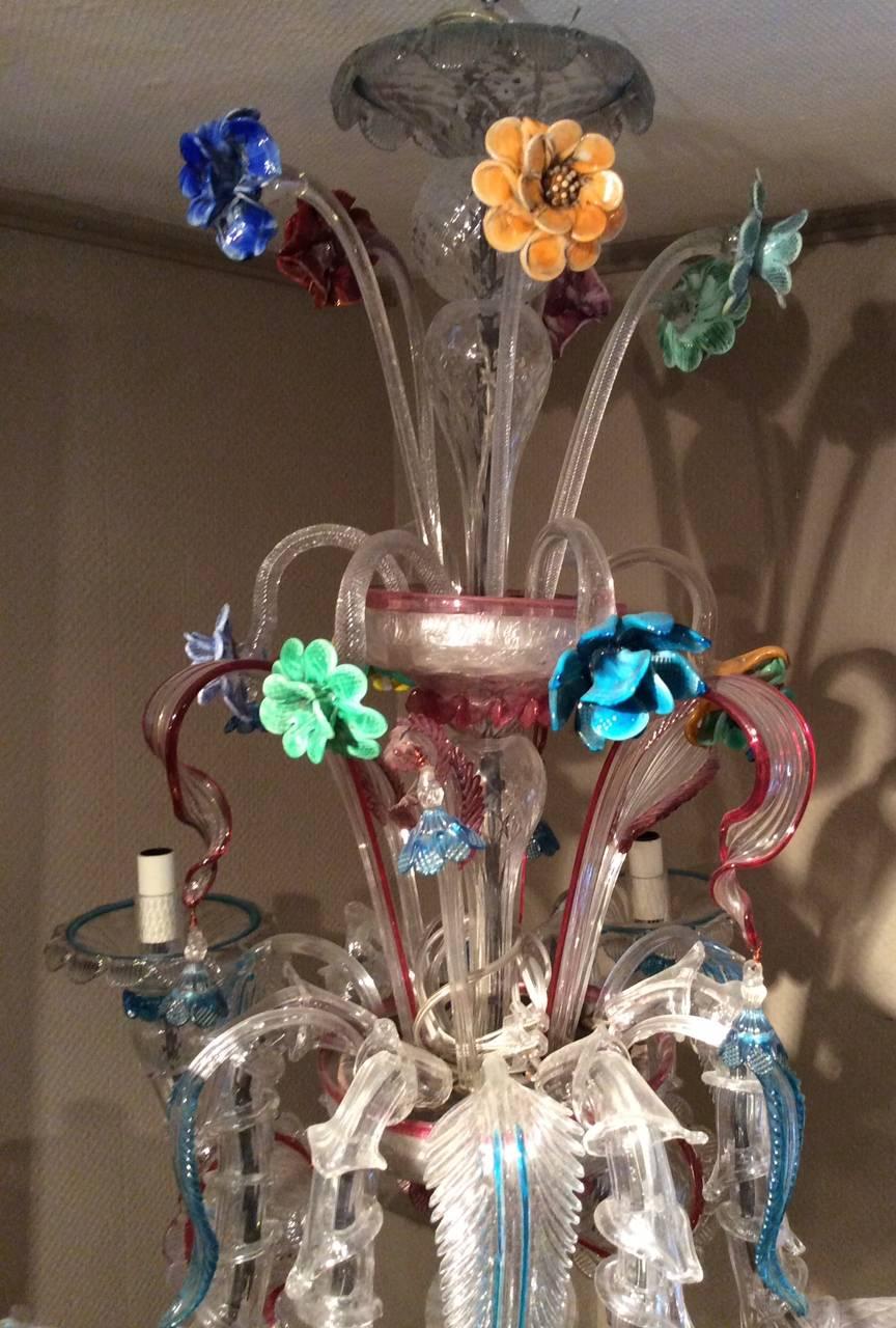 venice glass chandelier