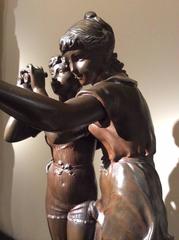 "The Discovery" Bronze Sculpture Signed Charles Georges Ferville-Suan