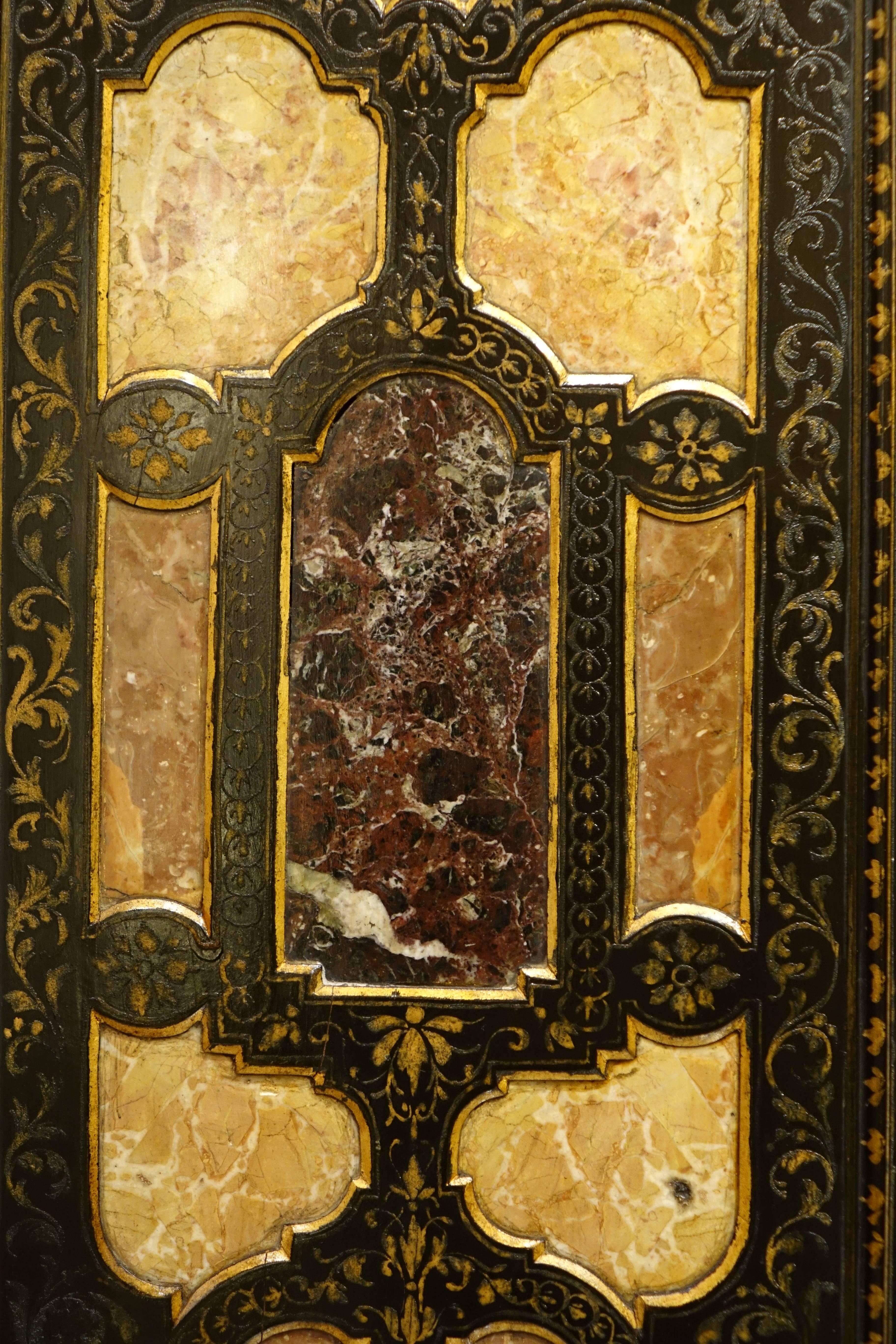 19th Century Rare Florentine Cabinet in Marquetry of Precious Stones, Italy, circa 1800