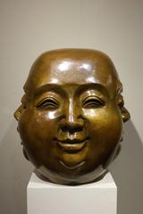 Chinese Bronze Four-Faced Head, China, Late 19th Century