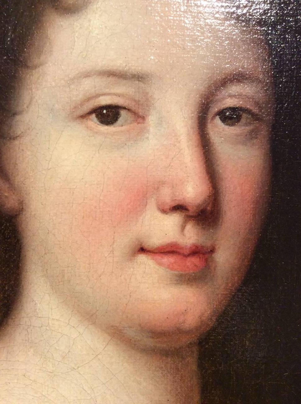 French Portrait of Marie Francoise de Bournonville, Duchess of Noailles, 17th Century
