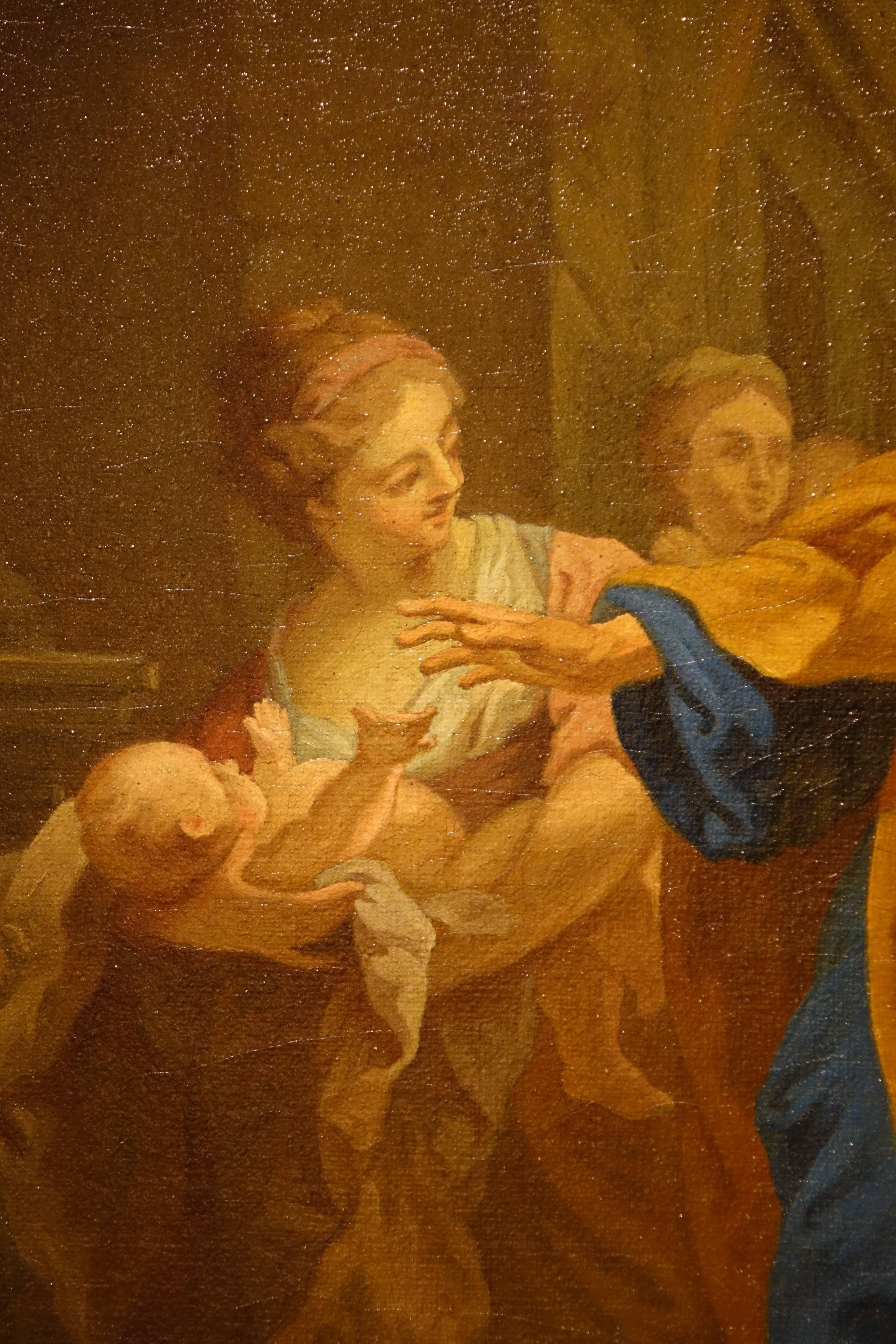 Canvas Saint Paul Healing the Sick at Ephesus, 18th Century