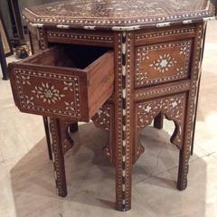 Late 19th Century Octagonal Fruitwood Table, Islamic India