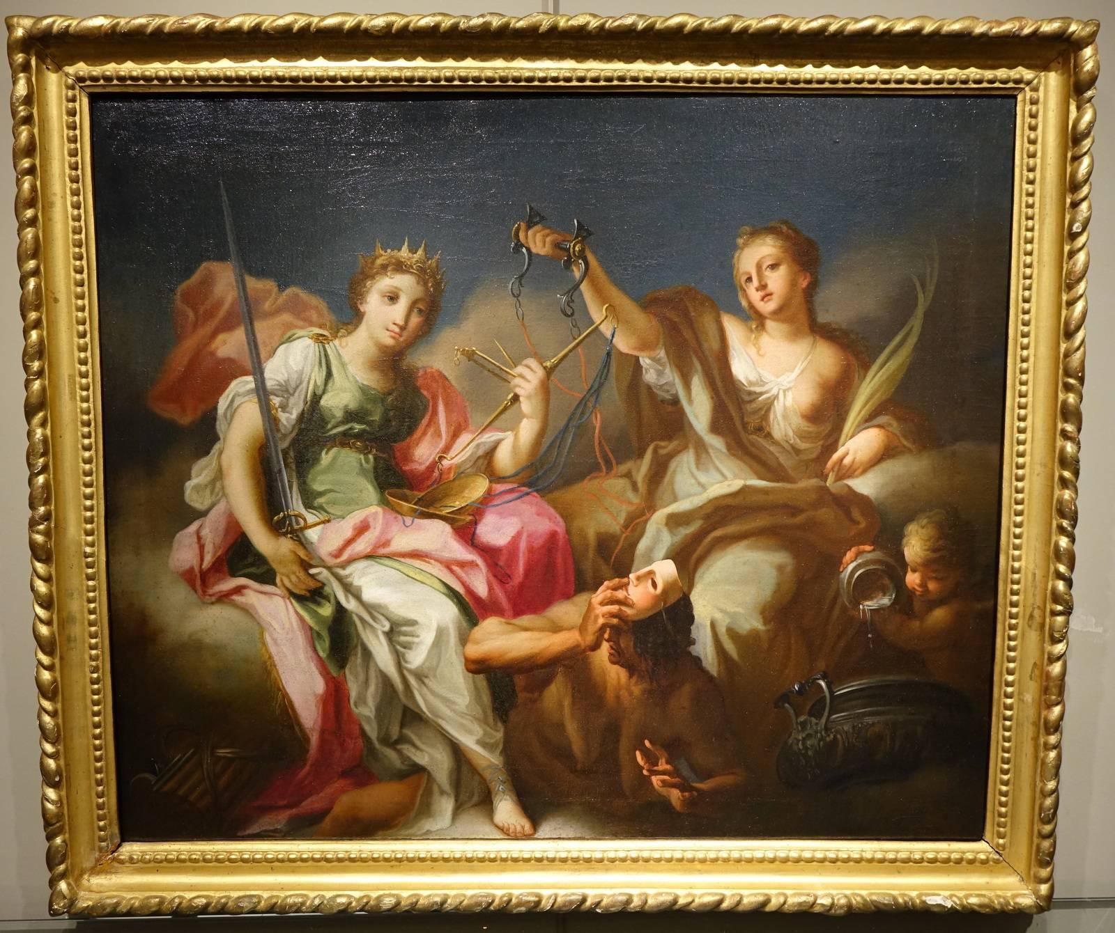 Allegory of Justice and Temperance Attributed to Benedetto Luti 1