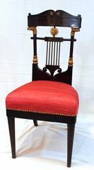 Set of Four 19th Century Russian Chairs and Two Armchairs