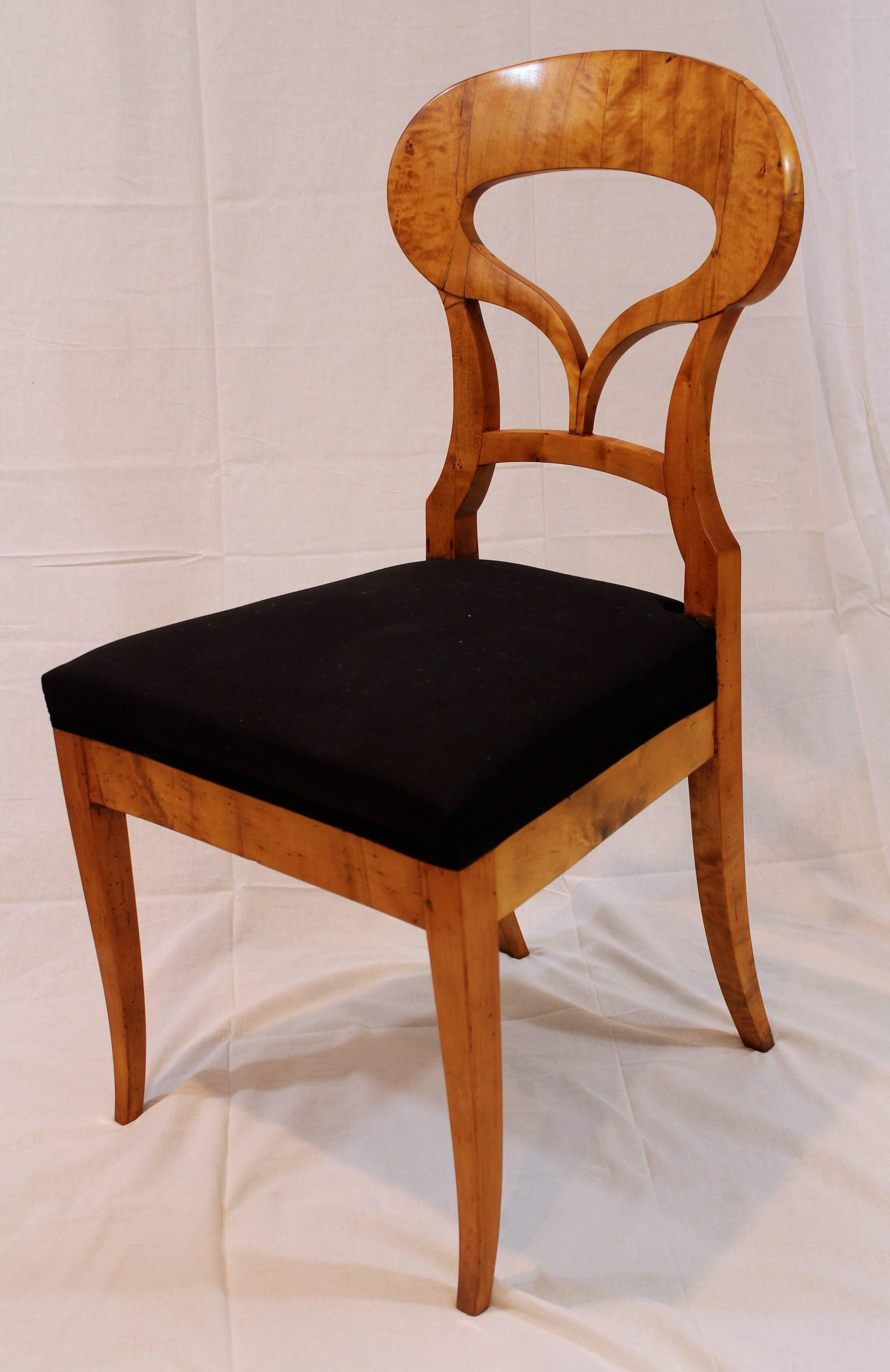 German Set of Four Biedermeier Chairs