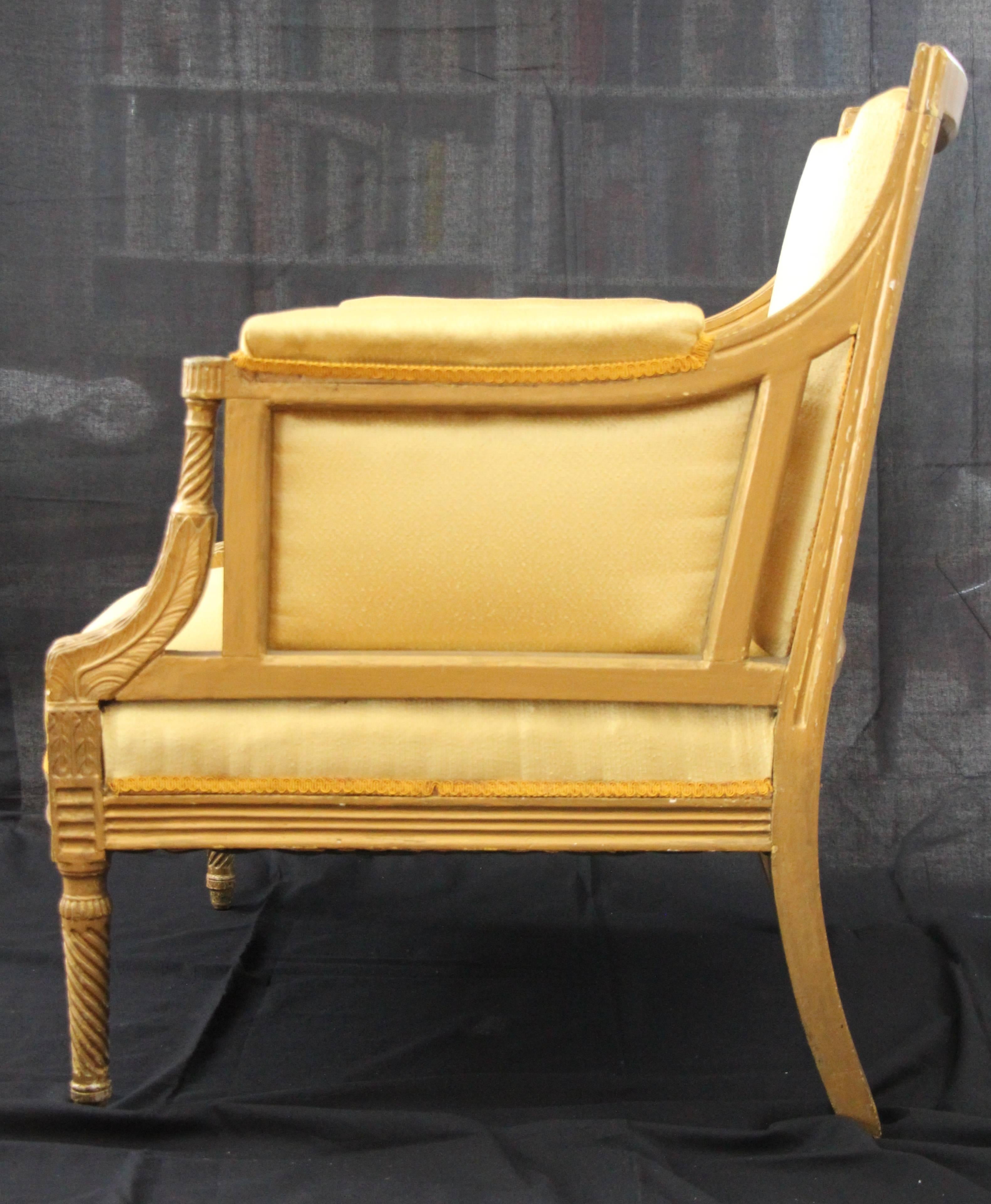 19th Century Louis XVI Style Armchair In Good Condition In Belmont, MA