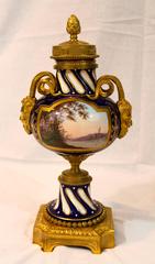 Pair of Ormolu Mounted Sèvres Style Vases