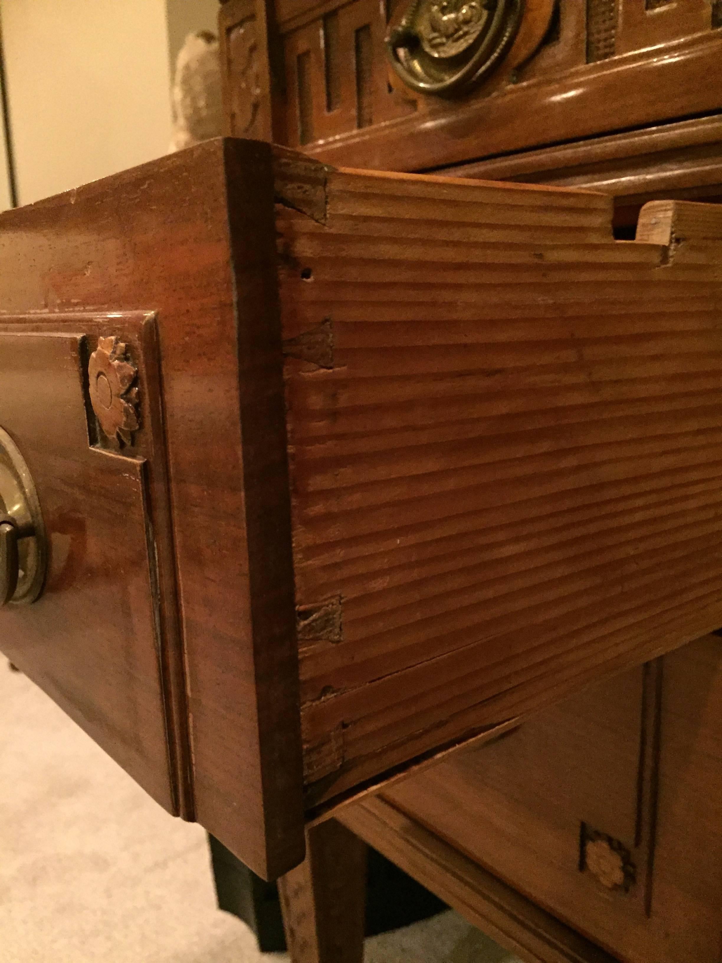 18th Century Roll Top Secretaire In Good Condition In Belmont, MA
